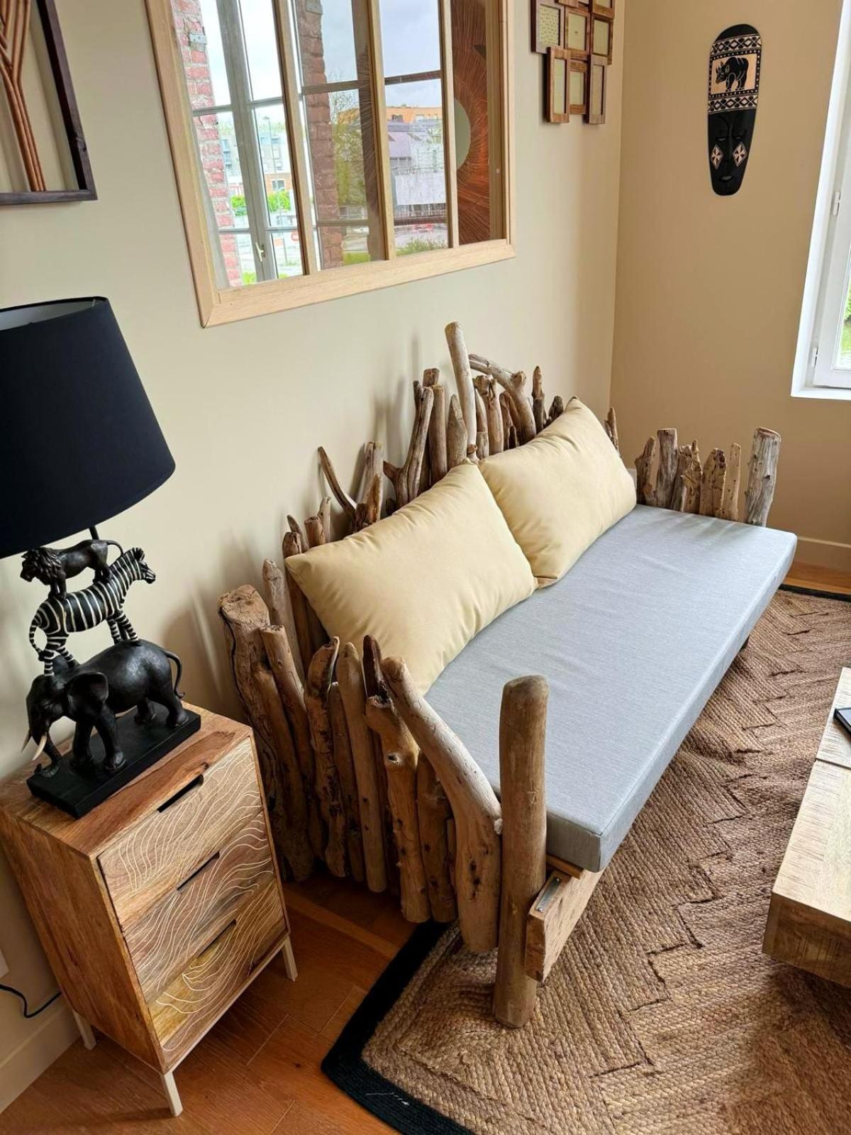 Duplex Safari Jusqu'A 4 Personnes, Spa, Cinema Et Lit Sous Les Arbres, Day Use, 10 Min Centre Amiens Exteriör bild