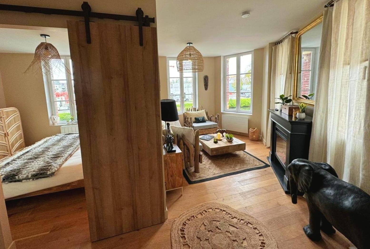 Duplex Safari Jusqu'A 4 Personnes, Spa, Cinema Et Lit Sous Les Arbres, Day Use, 10 Min Centre Amiens Exteriör bild